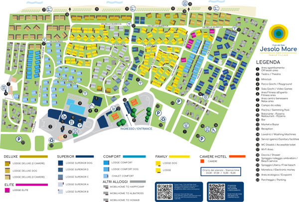 Map of Jesolo Mare Family Village