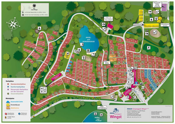 Map of Knaus campingpark Wingst