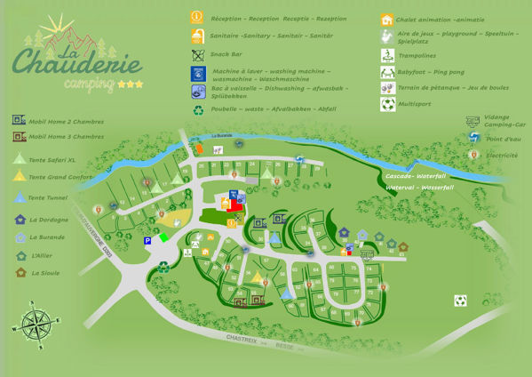 Map of La Chauderie