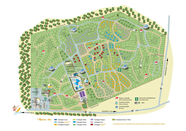 Map of La Côte d'Argent