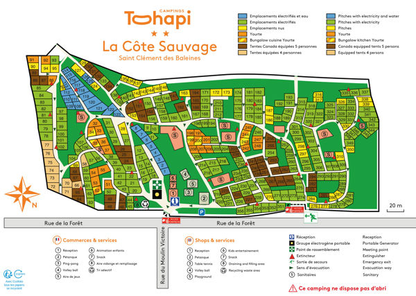 Map of La Côte Sauvage 