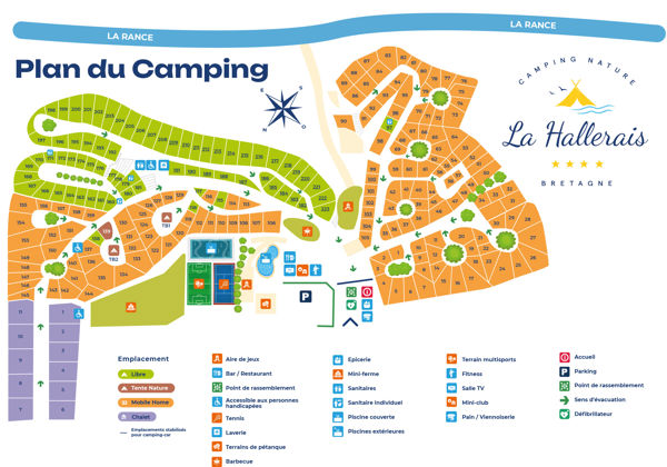 Map of La Hallerais
