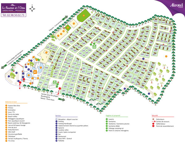 Map of La Pommeraie de l'Océan