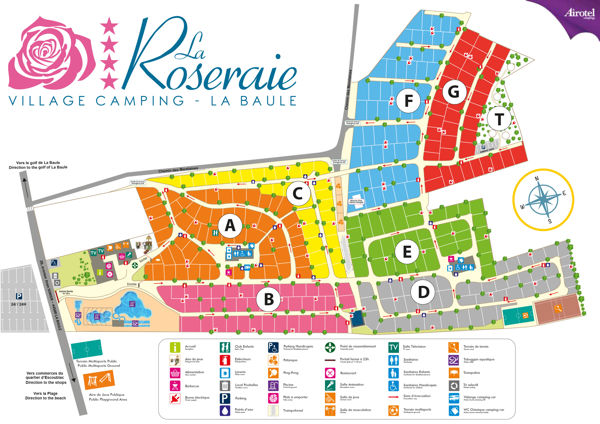 Map of La Roseraie
