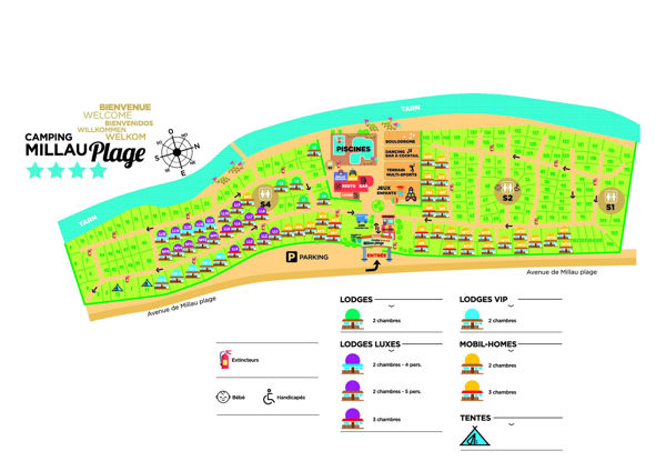 Map of Le Millau Plage