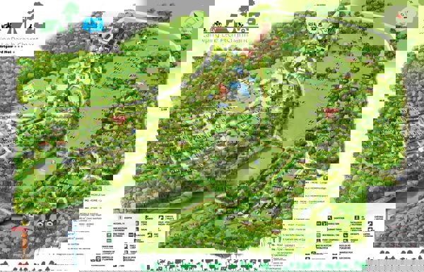 Map of Camping Le Pech Charmant
