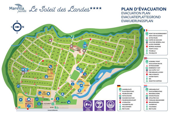 Map of Le Soleil Des Landes