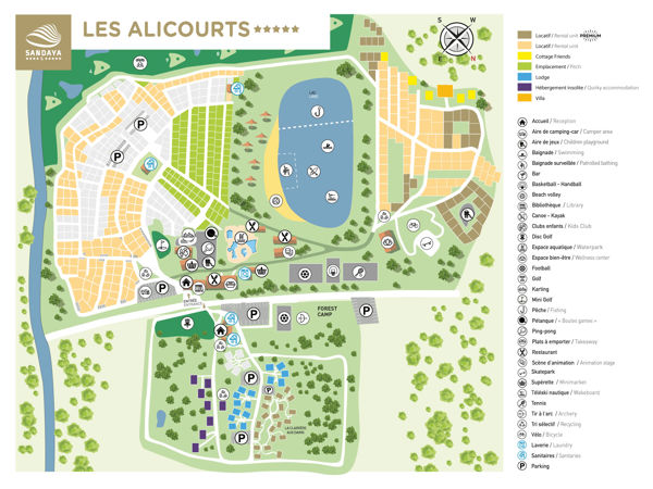 Map of Les Alicourts Resort