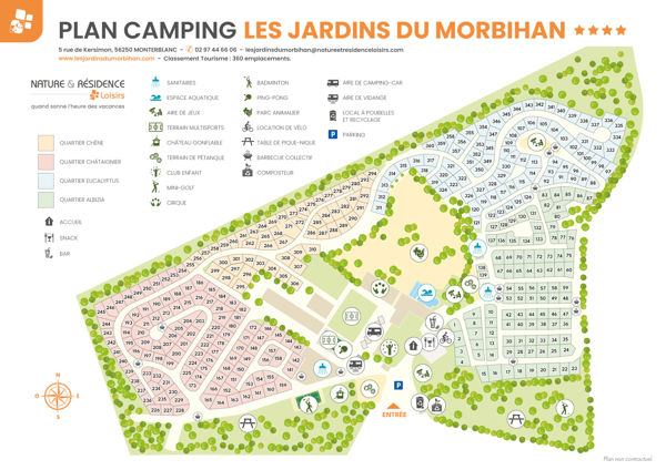 Map of Les Jardins du Morbihan