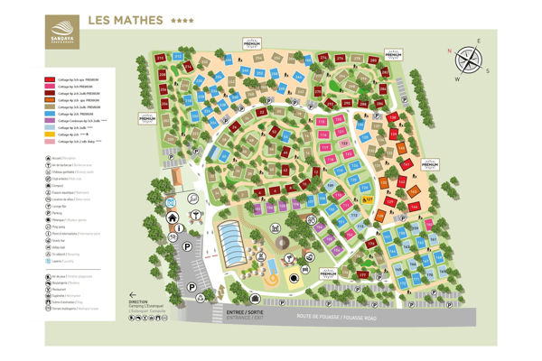 Map of Les Mathes