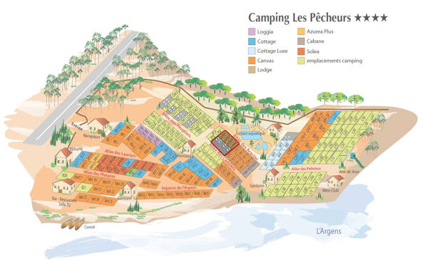 Map of Les Pêcheurs