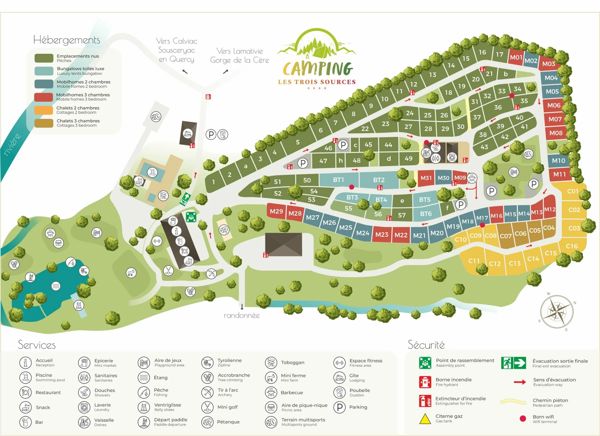Map of Les Trois Sources