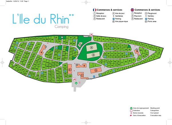 Map of l'Ile du Rhin