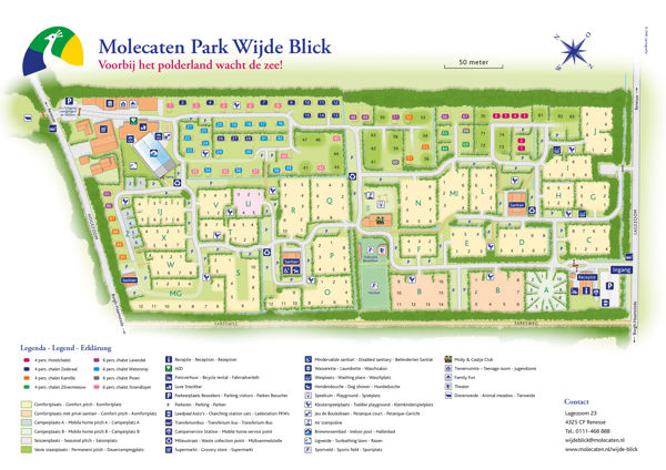 Map of Molecaten Park Wijde Blick