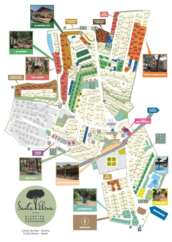 Map of Nice Camps - Lloret de Mar