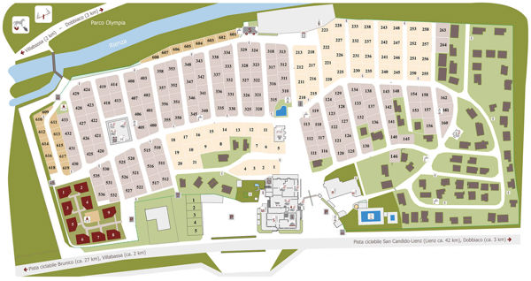 Map of Olympia (Bolzano)