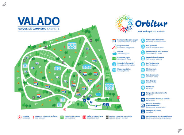 Map of Orbitur Valado