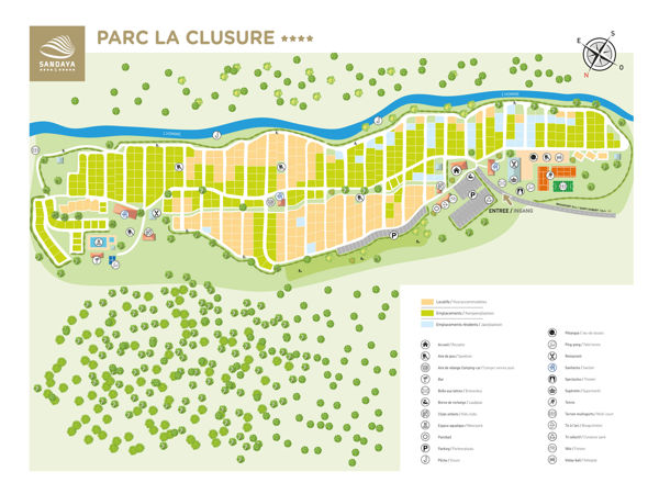 Map of Parc La Clusure