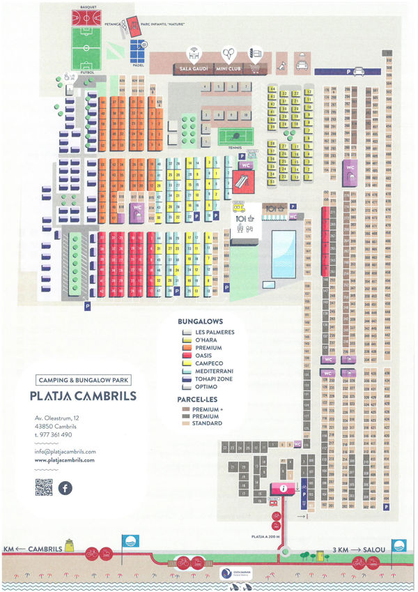 Map of Platja Cambrils