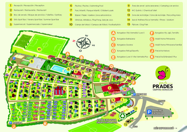 Map of Prades Park