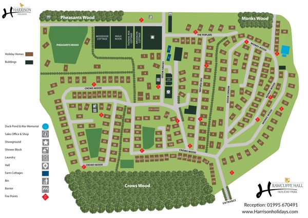 Map of Rawcliffe Hall Holiday Park