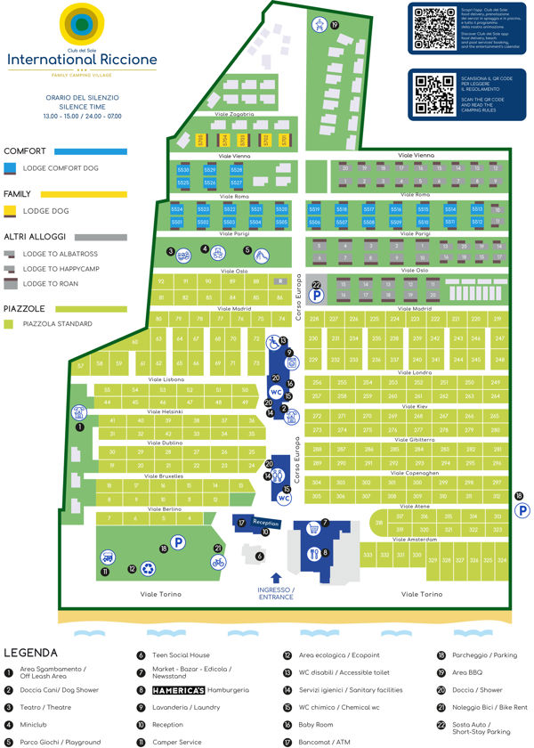 Map of Riccione Easy Camping Village