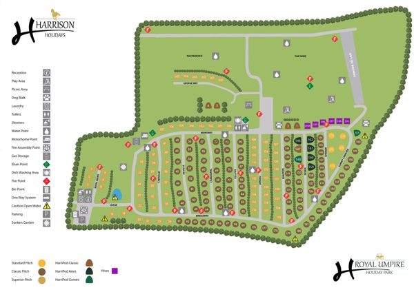Map of Royal Umpire Caravan Park