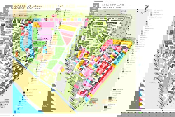 Map of Sanguinet Plage