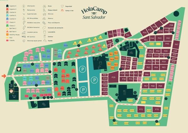 Map of Holacamp Sant Salvador