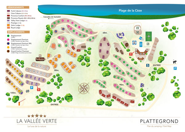 Map of Slow Village La Roque-sur-Cèze