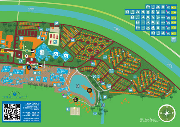 Map of Terme Catez
