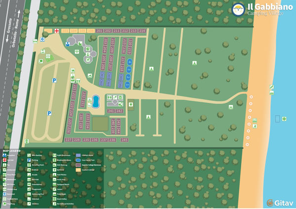 Map of Village Il Gabbiano