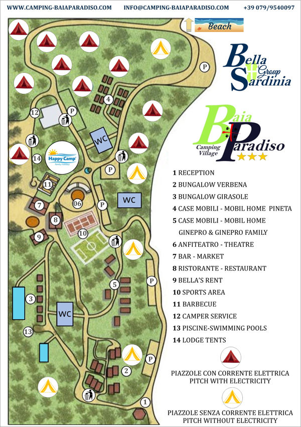Map of Villaggio Baia Paradiso