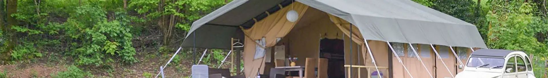 Glamping on small campsites in France